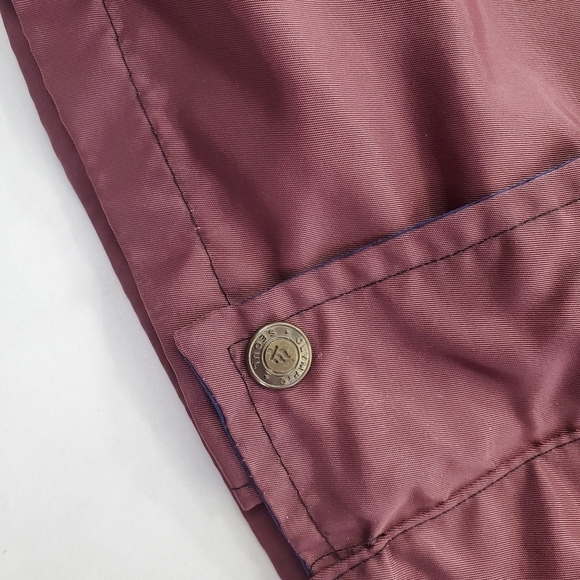 Vtg Fubu Windbreaker Track Jacket Mens 2XL Maroon Mesh Lined Zip-Up 90 Hip Hop - Picture 10 of 12